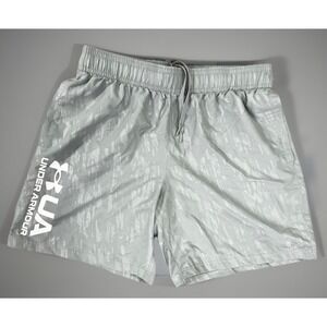 Under Armour Shorts Men XLBlue Elastic Waist Drawcord Gym Train Run